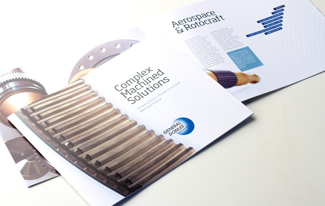 Brochure cover design and spread